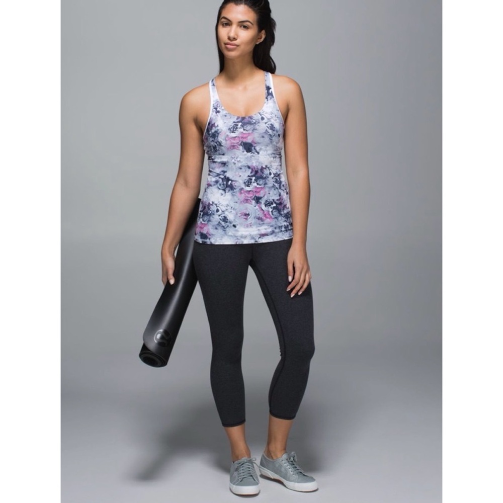 Lululemon Crossback Tank Moody Mirage White Deep Navy / White 8 - Picture 3 of 11